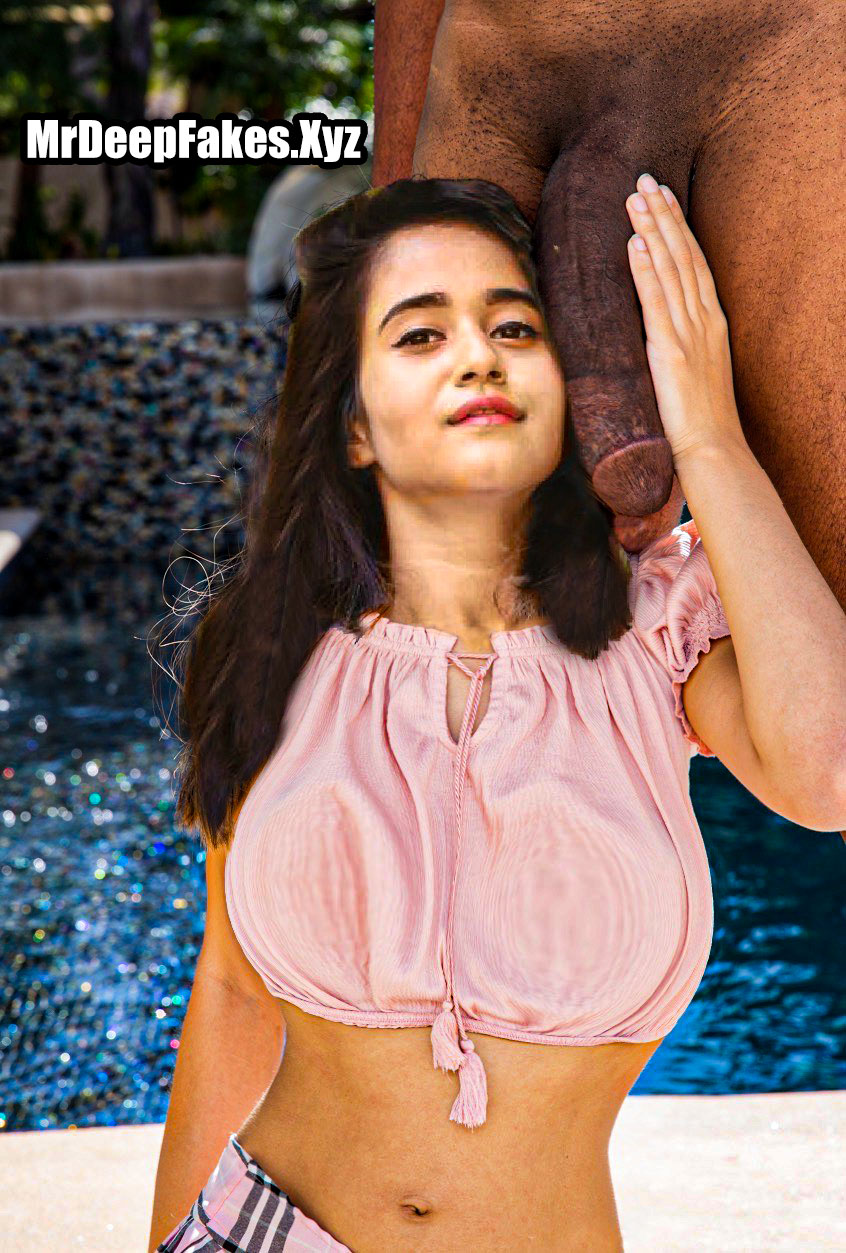 Busty Deepthi Sunaina nude navel with big black cock fakes