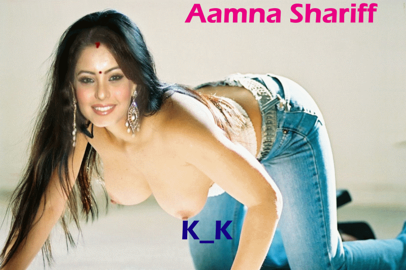 Aamna Sharif handing milking boobs shacking GIF, MrDeepFakes