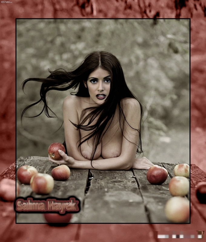 Salma Hayek Fucking Food Brunette Nude XXX Images
