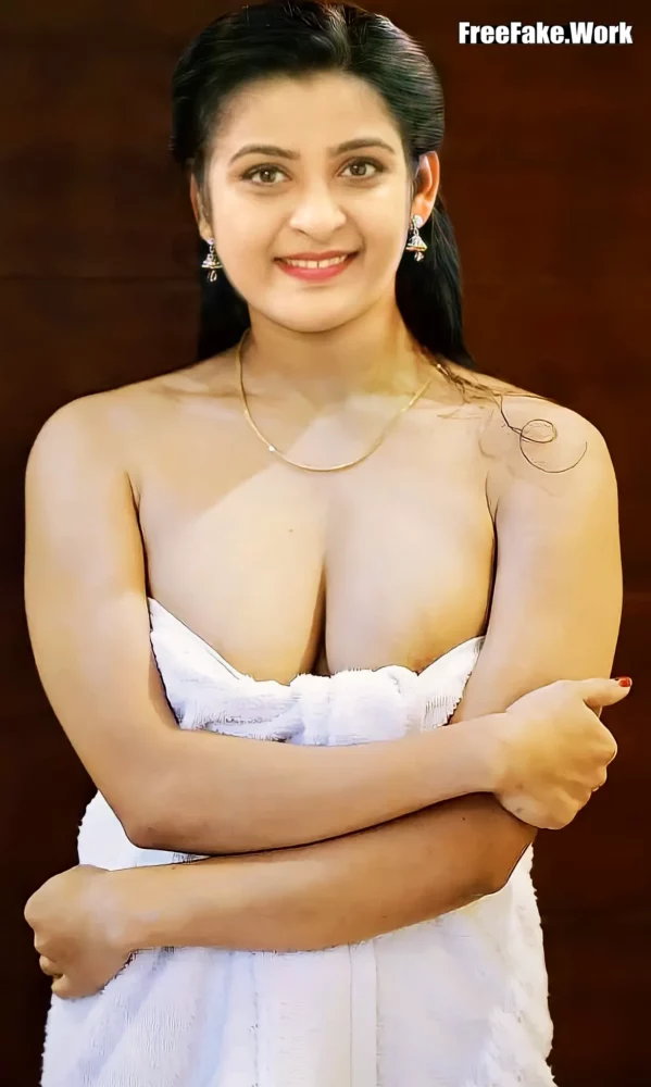 Shalu Kurian fake cleavage white bath towel body photos nude, MrDeepFakes