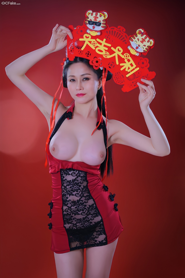 Guo Yanni tits poses nude wallpaper